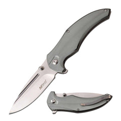 MTech USA Folding Knife - Drop Point Steel Blade Easy Glide Tactical | MT-1035GY
