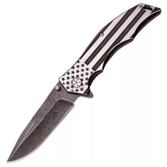 MTech USA Knife - Xtreme Stonewashed Stainless Steel Blade Spring Assisted | MX-A849AE