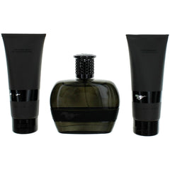 Mustang Men's Gift Set - Black EDP, Hair and Body Wash, After-Shave Balm, 3 Piece