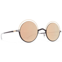 Mykita Unisex Sunglasses - Champagne Gold and Ebony Brown Frame | BUENO CGD/EBR_CGD