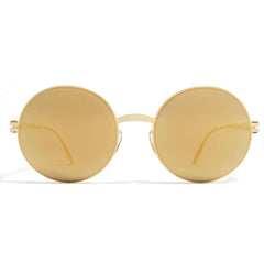 Mykita Unisex Sunglasses - Fixed Nose Pads Full Rim Gold Metal Frame | JANIS F9_GD/F
