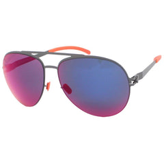 Mykita Unisex Sunglasses - Full Rim Basalt Pilot Shaped Metal Frame | ERWIN F61_SC/F