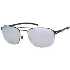 Mykita Unisex Sunglasses - Full Rim Black Pilot Shaped Metal Frame | PACO BK_DGY/F
