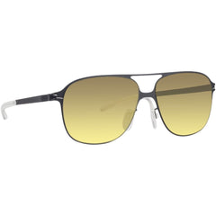 Mykita Unisex Sunglasses - Full Rim Ebony Aviator Metal Frame | SCHORSCH F70_MMM_GD/F