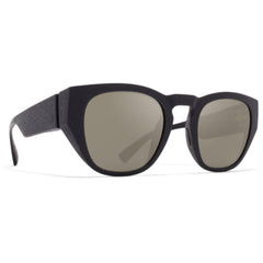 Mykita Unisex Sunglasses - Full Rim Pitch Black Square Shape Frame | TRINITY MD1_GMT/F