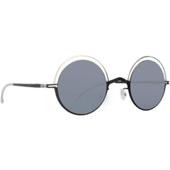Mykita Unisex Sunglasses - Full Rim Silver and Black Frame | BUENO SL/BK_MMM_SL/F