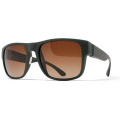 Mykita Unisex Sunglasses - Full Rim Storm Grey Brown Plastic Square Frame | SHARKY N/A