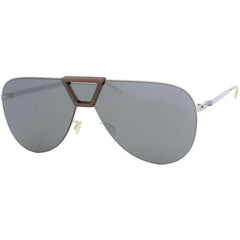 Mykita Unisex Sunglasses - Full Rim Taupe Aviator Metal Frame | PEPPER MH18_SL/F (S)