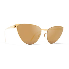 Mykita Women's Sunglasses - Full Rim Gold Cat Eye Shaped Frame | EARTHA F9_MMM_GD/F