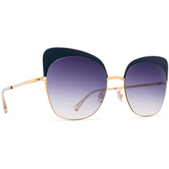 Mykita Women's Sunglasses - Gradient Lens Gold Butterfly Frame | ANNELI GD/IN_BK/X