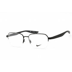 Nike Men's Eyeglasses - Clear Lens Rectangular Shape Black Metal Frame | NIKE 8152 001