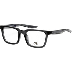 Nike Men's Eyeglasses - Dark Grey Plastic Square Frame Demo Lens | NIKE 7111 65