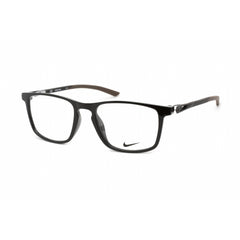 Nike Men's Eyeglasses - Full Rim Black Plastic Rectangular Shape Frame | NIKE 7146 002