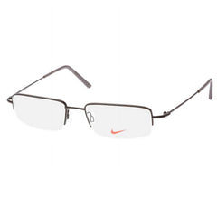Nike Men's Eyeglasses - Satin Black Metal Rectangular Frame Demo Lens | NIKE 8179 1