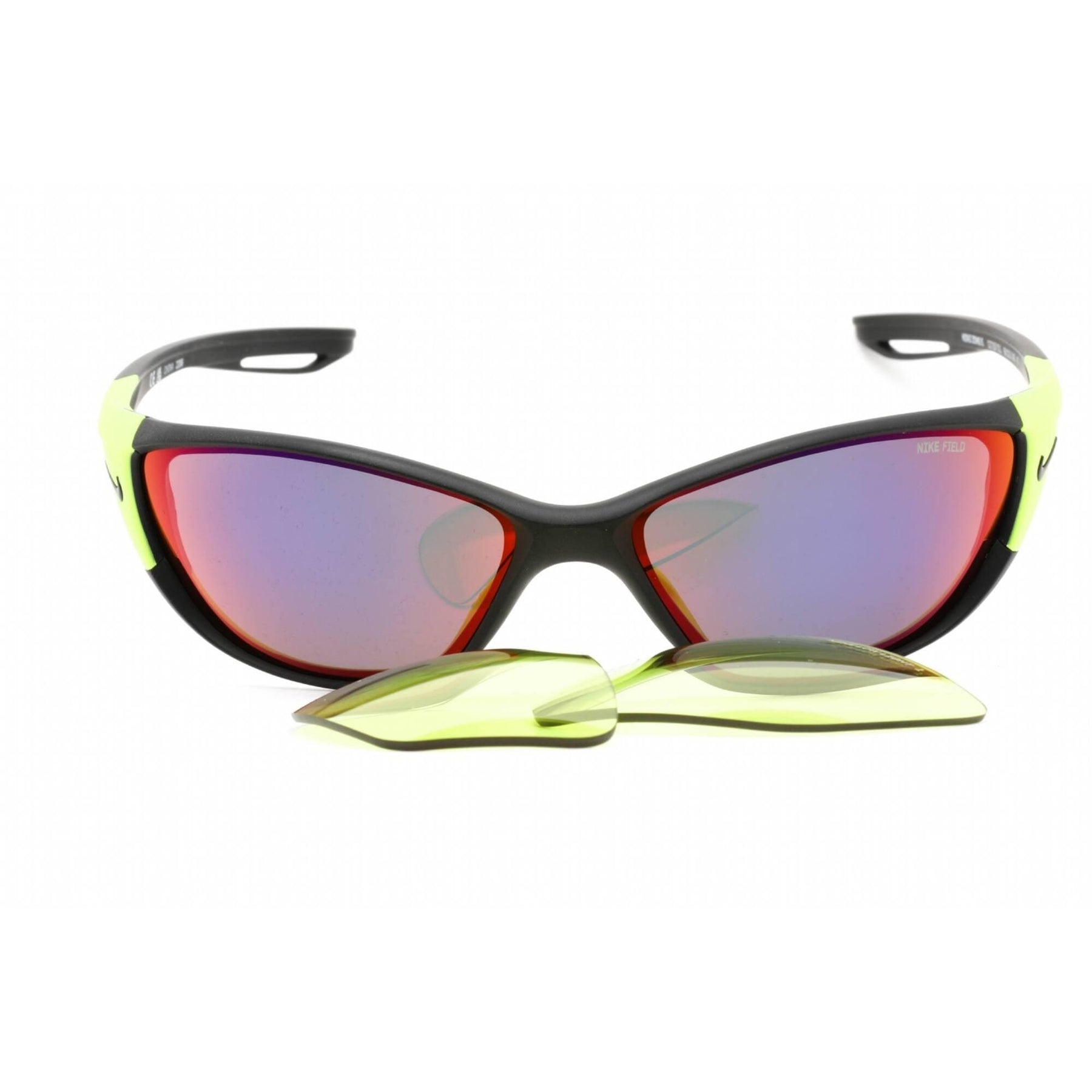 NWT Nike ZONE E DZ7357 Matte Black Rectangle 66mm Sunglasses Nike Zone DZ7356 Rectangle Sunglasses | Fashion Eyewear US main image 2