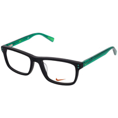 Nike Unisex Eyeglasses - Black Plastic Rectangular Frame Demo Lens | NIKE 5536 1