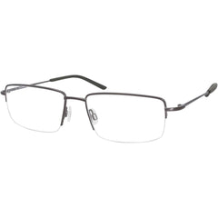 Nike Unisex Eyeglasses - Brushed Gunmetal Metal Rectangular Frame | NIKE 8182 63