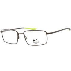 Nike Unisex Eyeglasses - Brushed Gunmetal/Dark Grey Rectangular | NIKE 4305 075