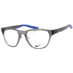 Nike Unisex Eyeglasses - Clear Demo Lens Dark Grey Geomatric Frame | NIKE 7400 034