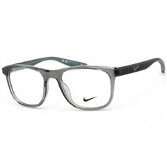 Nike Unisex Eyeglasses - Clear Demo Lens Dark Grey Square Frame | NIKE 7037 034