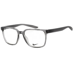 Nike Unisex Eyeglasses - Clear Demo Lens Dark Grey Square Frame | NIKE 7302 034