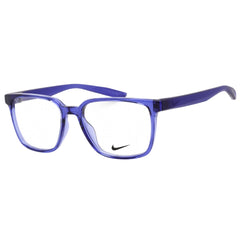 Nike Unisex Eyeglasses - Clear Demo Lens Lapis Square Plastic Frame | NIKE 7302 430