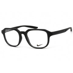 Nike Unisex Eyeglasses - Clear Demo Lens Matte Obsidian Square Frame | NIKE 7303 411