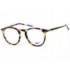 Nike Unisex Eyeglasses - Clear Demo Lens Matte Tortoise Round Frame | NIKE 7251 246