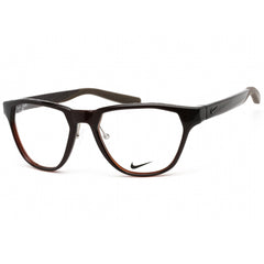 Nike Unisex Eyeglasses - Clear Lens Brown Basalt Geomatric Frame | NIKE 7400 201