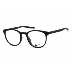 Nike Unisex Eyeglasses - Clear Lens Matte Black Plastic Round Shape Frame | 7128 003