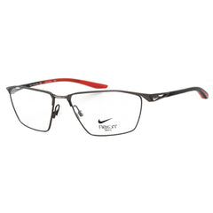 Nike Unisex Eyeglasses - Clear Lens Matte Brown Rectangular Frame | Nike 4312 076