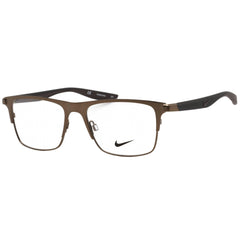 Nike Unisex Eyeglasses - Clear Lens Satin Pewter Rectangular Frame | NIKE 8150 050