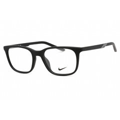 Nike Unisex Eyeglasses - Full Rim Matte Black Rectangular Plastic | NIKE 7255 001