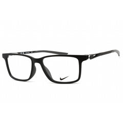 Nike Unisex Eyeglasses - Full Rim Matte Black Rectangular Shape Frame | NIKE 7145 001
