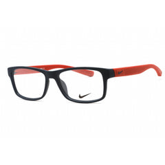 Nike Unisex Eyeglasses - Full Rim Matte Obsidian/Gym Red Plastic Frame | NIKE 7123 404