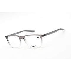 Nike Unisex Eyeglasses - Full Rim Rectangular Grey/Clear Plastic Frame | Nike7130 035