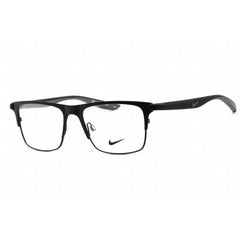 Nike Unisex Eyeglasses - Full Rim Rectangular Satin Black Metal Frame | NIKE 8150 001