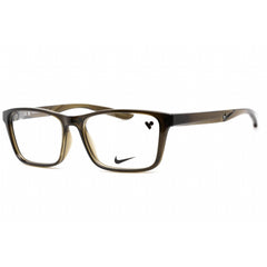 Nike Unisex Eyeglasses - Full Rim Rough Green Rectangular Plastic | NIKE 7304 316
