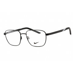 Nike Unisex Eyeglasses - Full Rim Square Shape Satin Black Metal Frame | NIKE 8212 001