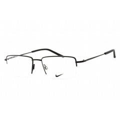 Nike Unisex Eyeglasses - Half Rim Black Metal Rectangular Shape Frame | NIKE 8182 001