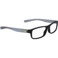 Nike Unisex Eyeglasses - Matt Black and Wolf Grey Rectangular Frame | NIKE 5090 2