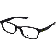 Nike Unisex Eyeglasses - Matt Black Plastic Rectangular Frame Demo Lens | NIKE 5005 1