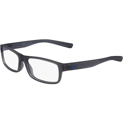 Nike Unisex Eyeglasses - Matt Dk Grey Rectangular Full-Rim Frame, 48 mm | NIKE 5090 70