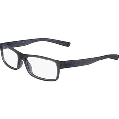 Nike Unisex Eyeglasses - Matt Dk Grey Rectangular Full-Rim Frame, 50 mm | NIKE 5090 70