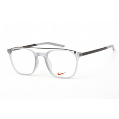 Nike Unisex Eyeglasses - Matte Wolf Grey Plastic Square Shape Frame | Nike 7281 032