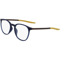 Nike Unisex Eyeglasses - Obsidian and Saffron Quartz Square Frame | NIKE 7280 407