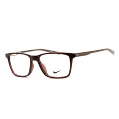Nike Unisex Eyeglasses - Rectangular Shape Brown Basalt Plastic Frame | NIKE 7286 201