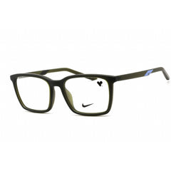 Nike Unisex Eyeglasses - Rectangular Shape Matte Sequoia Plastic Frame | NIKE 7256 302