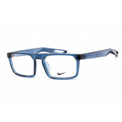 Nike Unisex Eyeglasses - Rectangular Shape Mystic Navy Plastic Frame | NIKE 7306 413