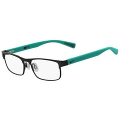 Nike Youth Eyeglasses - Aurora Green Rectangular Frame Demo Lens | NIKE 5574 401